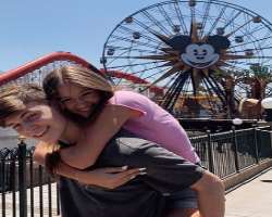 He visited Disneyland alongside his girlfriend Riley Lewis in July of 2019.
